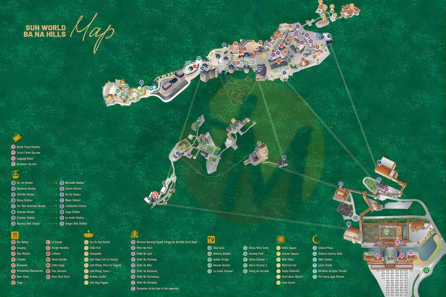 Ba Na Hills map