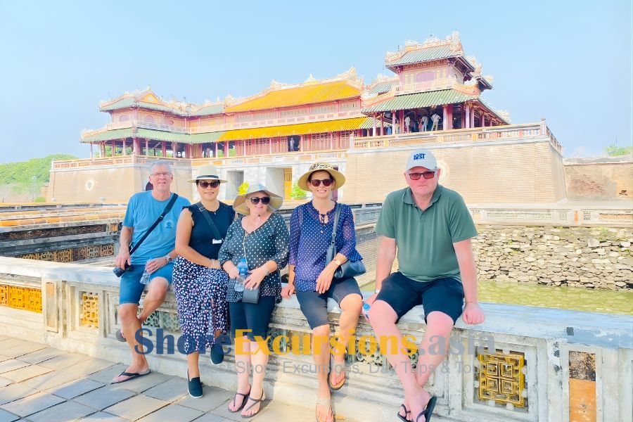 Group on Hue Shore Excursions from Port