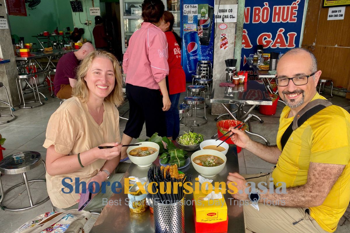 Local restaurant on Hue shore excursions from cruise port