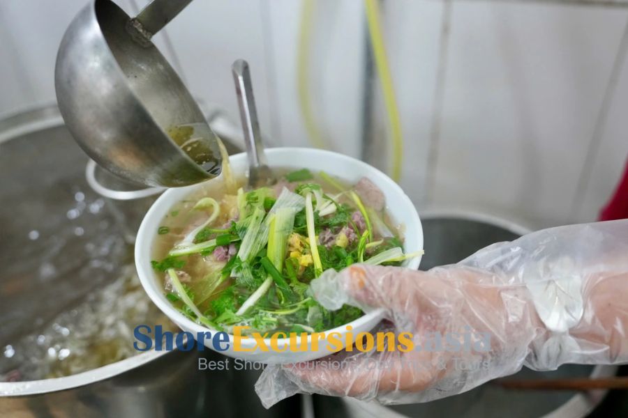 Pho on Hanoi shore excursions