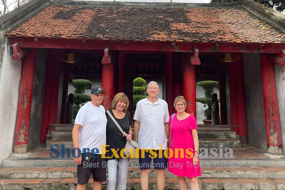 Temple of Literature on Hanoi shore tours from port